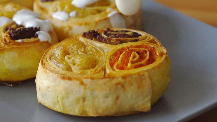 Renkli rulo börek tarifi