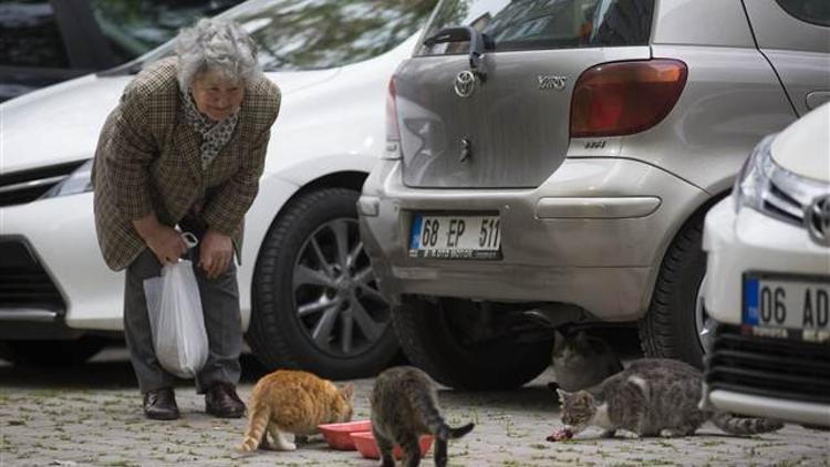 Her gün 3 saat yürüyor, maaşını onlara harcıyor
