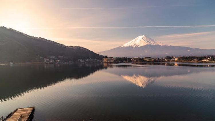 Fujiyama Dağı’nın termal havuzunda terapi