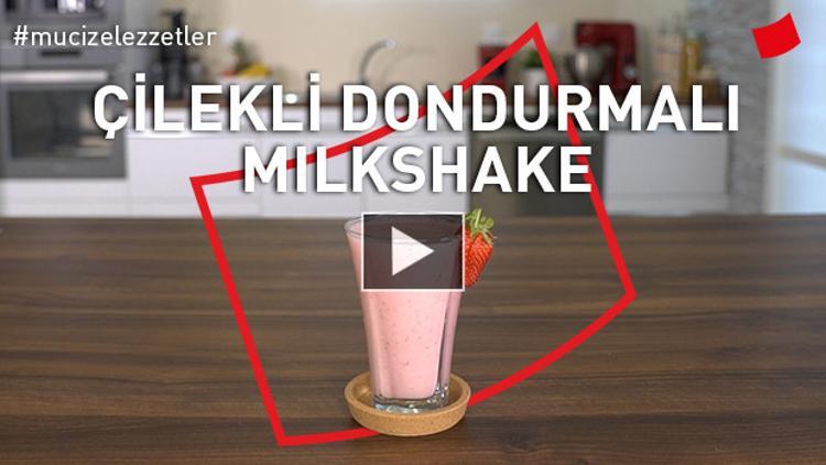 Çilekli Dondurmalı Milkshake