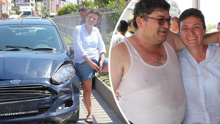 İlginç olay! Önündeki TIR'a üst üste çarptıktan sonra...