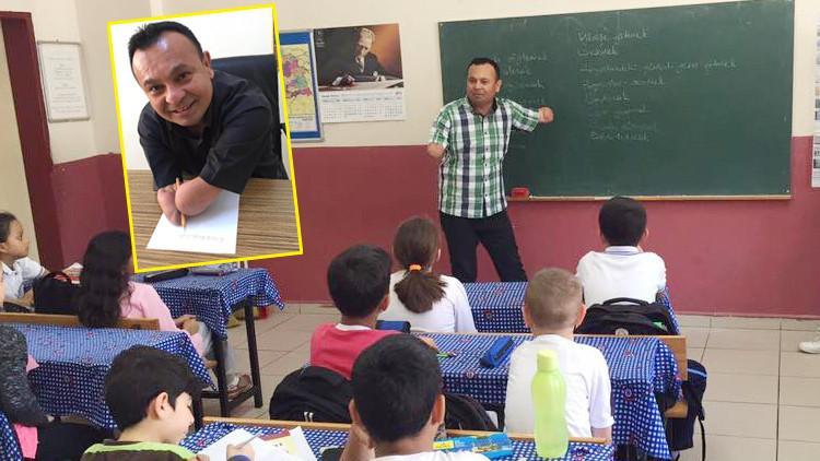 Kolsuz kahraman azmiyle öğretmen