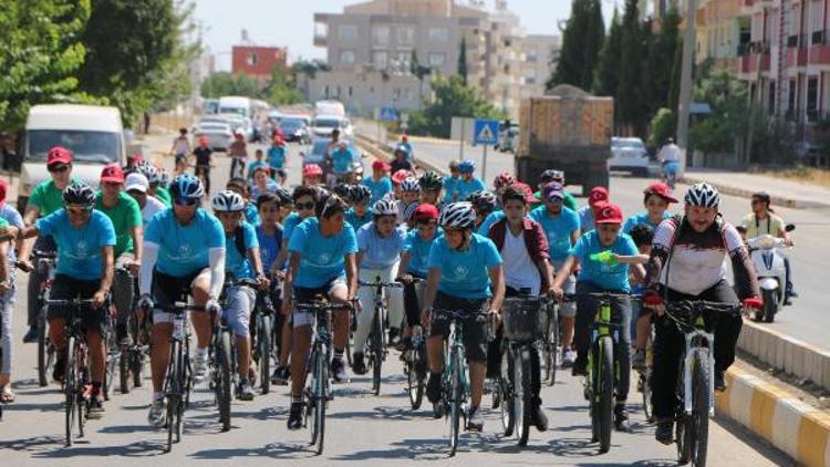 Adıyamanda sağlıklı yaşam için pedal çevirdiler