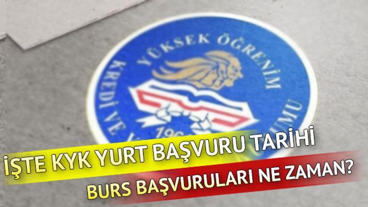 KYK yurt başvuruları için tarih açıklandı… Burs başvuruları ne zaman?
