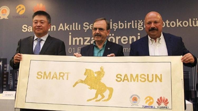 Turkcell ve Huawei Samsun'da akıllı şehir için işbirliği yaptı