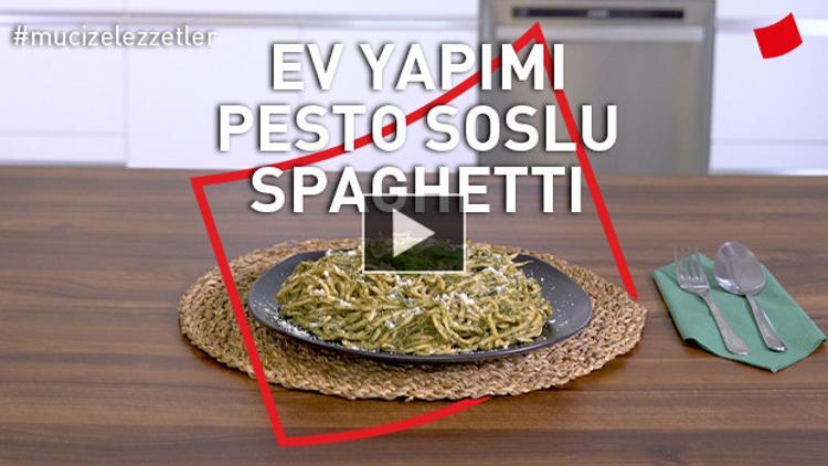 Ev Yapımı Pesto Soslu Yaz Spagettisi