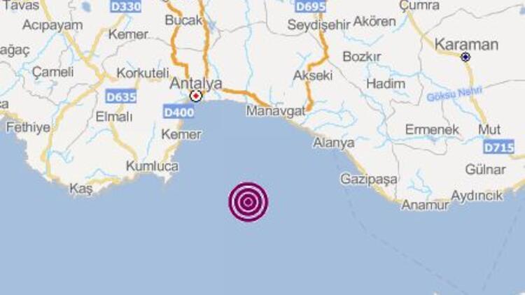 Son depremler: Antalya&#39;da korkutan deprem