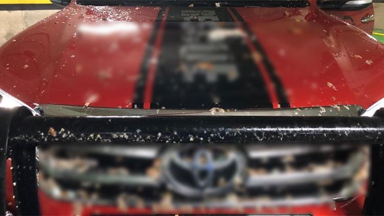 Tuvalet boruları patladı, araçların üzeri pislik doldu
