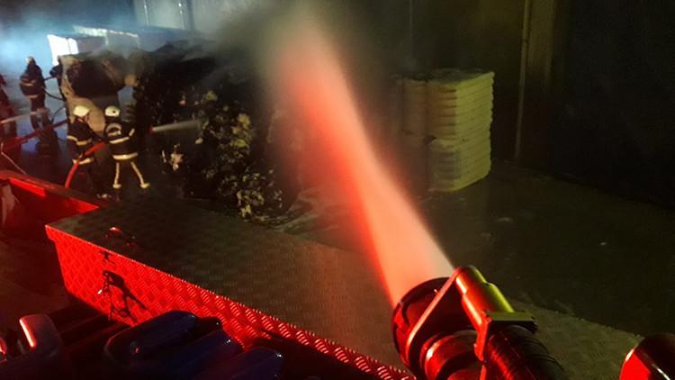 Kahramanmaraş’ta fabrika yangını