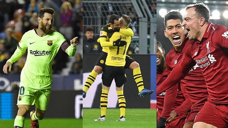 Dortmund ve Liverpool hata yapmadı, haftaya Messi damga vurdu!