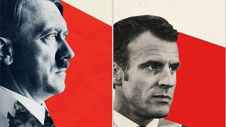 Adolf Hitler'i andıran Macron kapağı tartışma yarattı