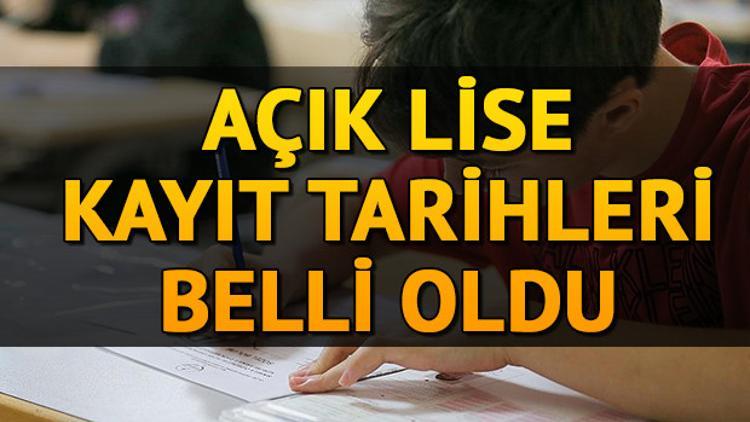 AÖL 2. Dönem kayıt yenileme ne zaman yapılacak? Açık lise kayıt işlemleri
