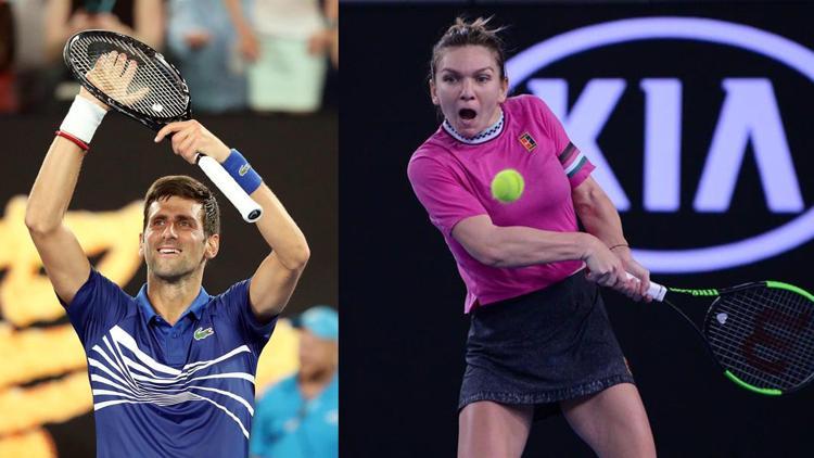 1 numaralar hata yapmadı! Djokovic ve Halep ikinci turda...