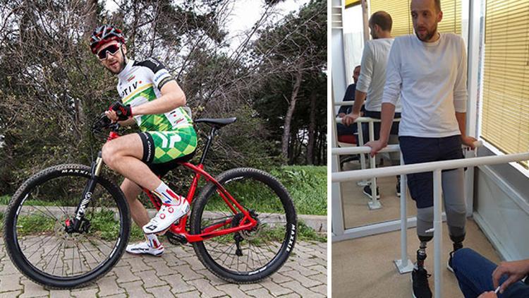 Kazazede bisikletçinin gözü 2020 Paralimpik Olimpiyatları'nda