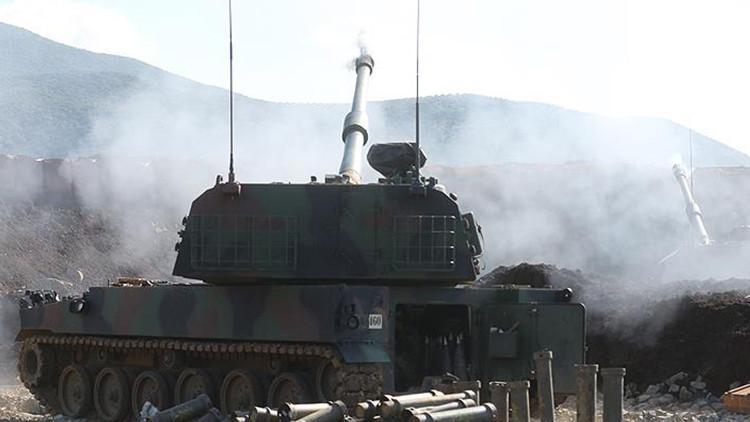 TSK Suriye'de YPG/PKK'lı teröristleri obüslerle vurdu