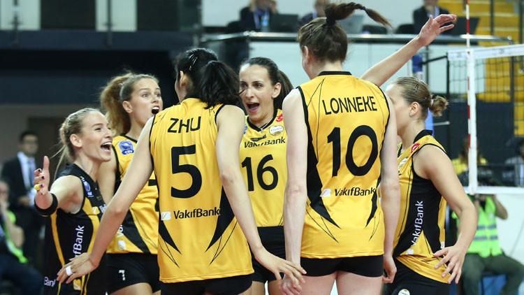 VakıfBank, Galatasaray'a set vermedi