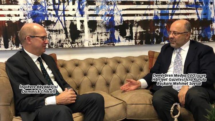 İngiltere Büyükelçisi'nden Demirören Medya'ya ziyaret