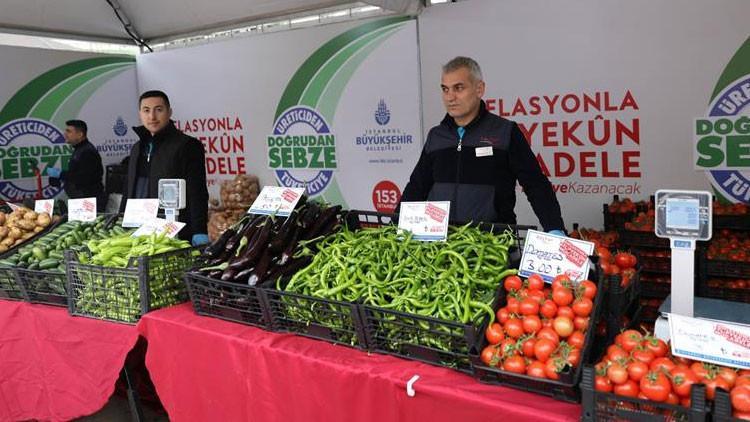 İstanbul'da tanzim satışta 298 ton sebze satıldı