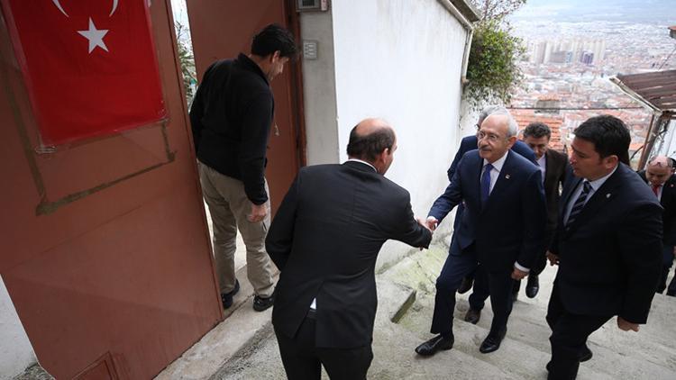 CHP Genel Başkanı Kılıçdaroğlu'ndan şehit ailesine ziyaret