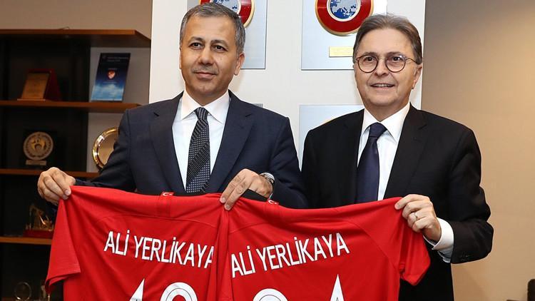 Vali Yerlikaya'dan TFF Başkanı Hüsnü Güreli'ye ziyaret