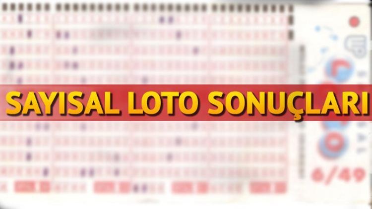 Sayısal Loto çekiliş sonuçları belli oldu! Milli Piyango Sayısal Loto sonuçları