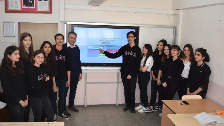 Liselilerden interaktif yazım kılavuzu