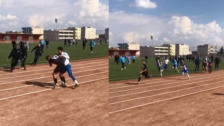 Amatör maçta olay! Saha karıştı, 9 kırmızı kart...