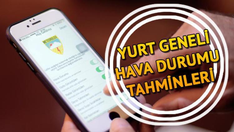 Pazar günü hava nasıl olacak? 14 Nisan hava durumu tahminleri