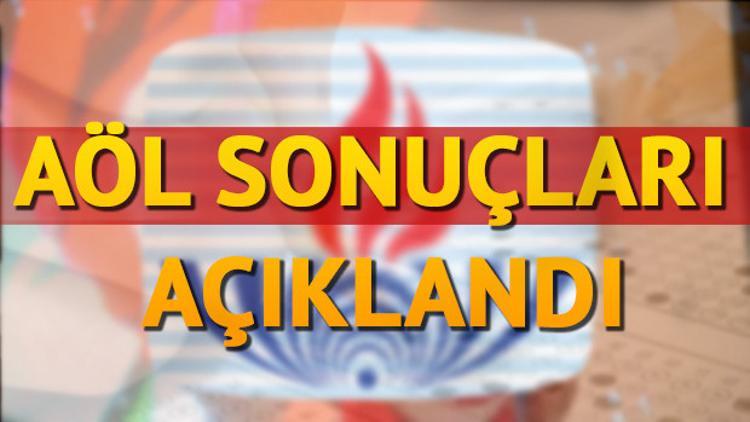 AÖL sınav sonuçları sorgulama ekranı erişime açıldı!