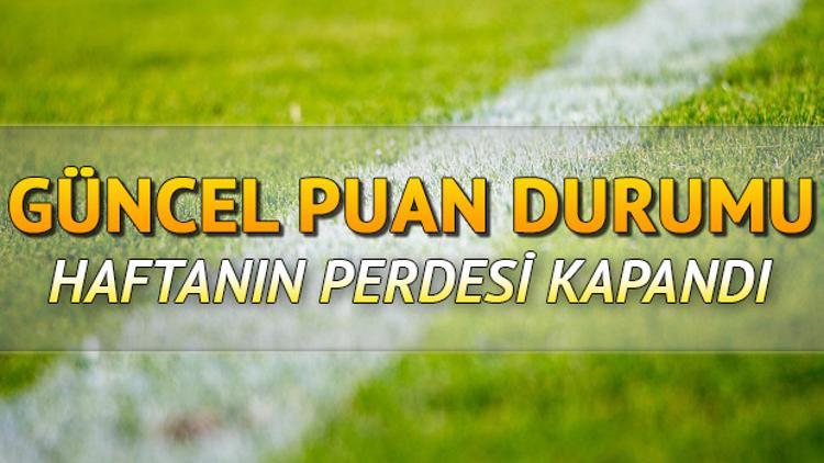 Süper Lig'de 30. hafta tamamlandı! İşte Süper Lig güncel puan durumu