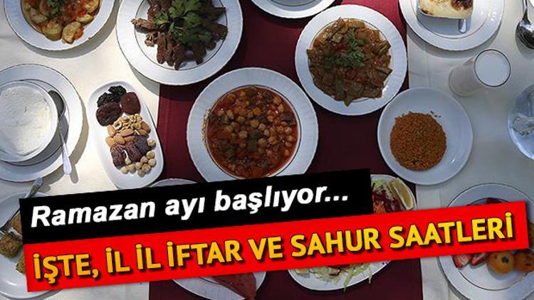 Ne zaman oruç tutulacak? İl il iftar ve sahur saatleri