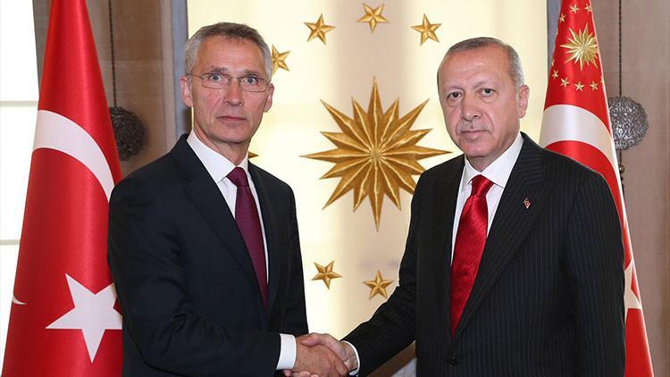 Cumhurbaşkanı Erdoğan, Stoltenberg'i Çankaya Köşkü'nde kabul etti
