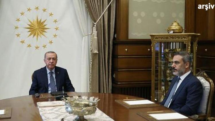 Cumhurbaşkanı Erdoğan, Hakan Fidan'ı kabul etti