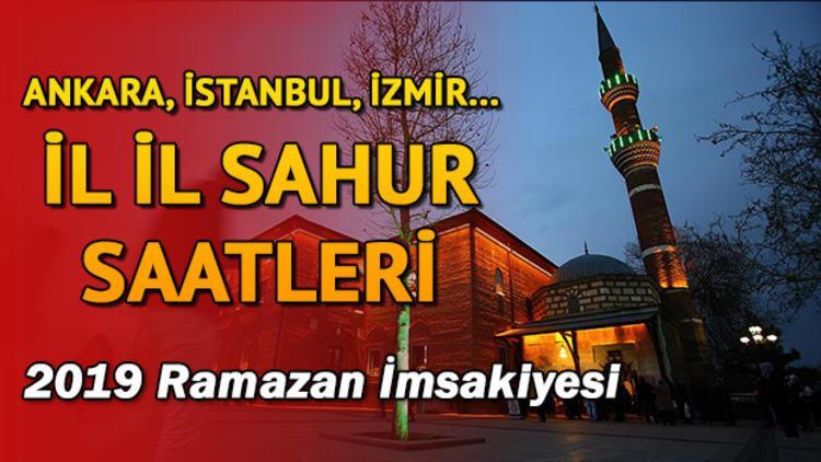 Sahur bu gece saat kaçta yapılacak? İl il sahur saatleri ve imsak vakitleri