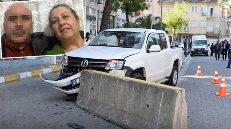 Yer Aydın... 29 yıllık eşini öldürdü, karakola aracıyla daldı...