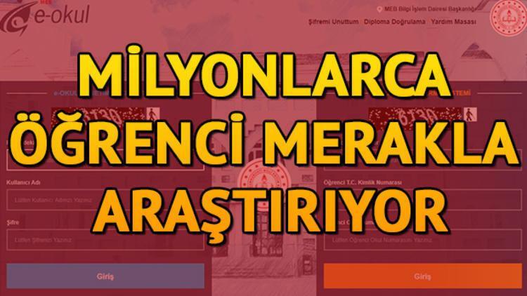 E-Okul VBS not girişi ne zaman kapanacak? E-Okul girişi nasıl yapılır?