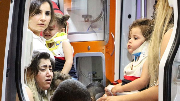 Yer Antalya... Büyük korku yaşadılar! 3'ü çocuk, 10 yaralı...
