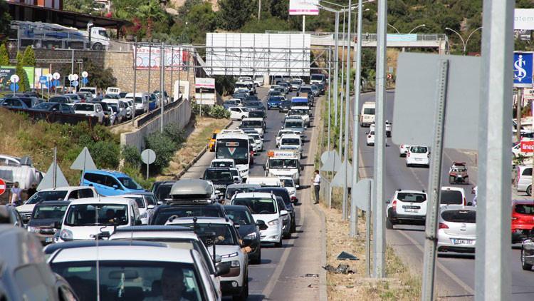 170 bin nüfuslu Bodrum’a bayramda 150 bin araç giriş yaptı