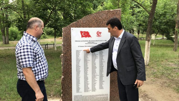 Gagavuzya’da 15 Temmuz anıtı