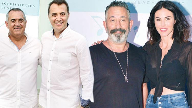 Yakın dostlarını otelinde ağırladı