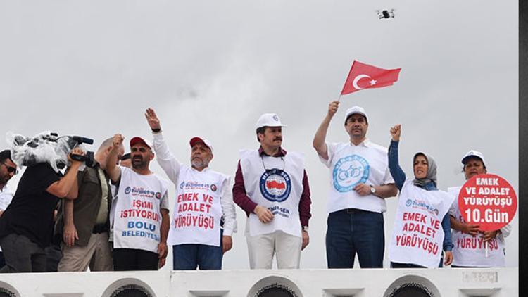 'Emek ve Adalet Yürüyüşü'ne Memur-Sen’den destek