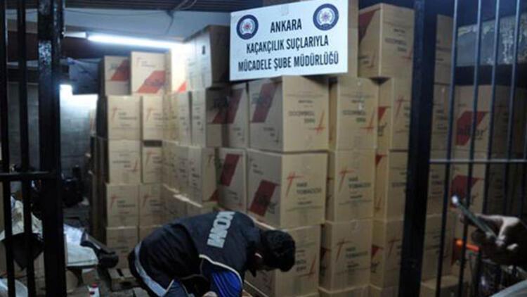 Ankara’da 5 milyon 200 bin adet ’makaron’ ele geçirildi Son Dakika