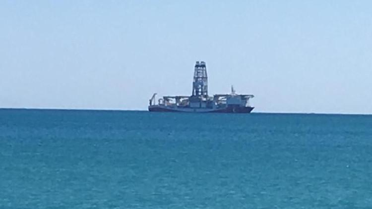 Sondaj gemisi 'Yavuz' Mersin açıklarında