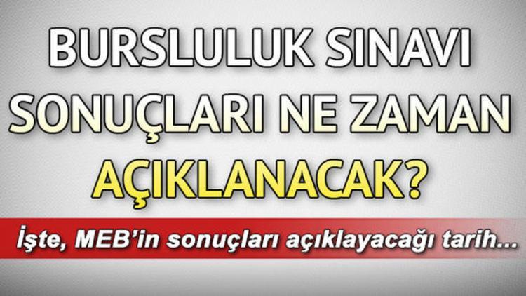 İlköğretim ve Ortaöğretim Kurumları Bursluluk Sınavı sonuçları ne zaman açıklanacak?