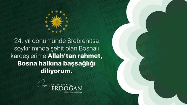 Beştepe’den Srebrenitsa mesajı