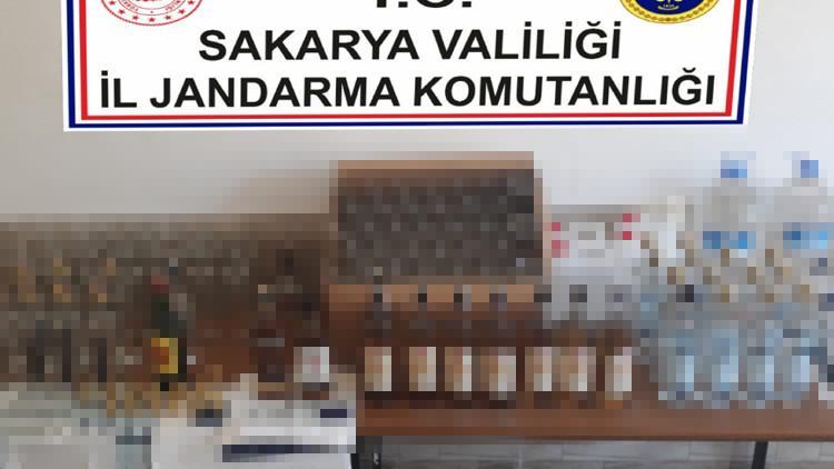 Sakarya'da kaçak içki operasyonu: 1 gözaltı