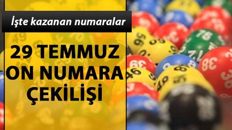 29 Temmuz MPİ On Numara çekiliÅŸ sonuçları! On Numara'da bu hafta 66 bin TL sahibini buldu