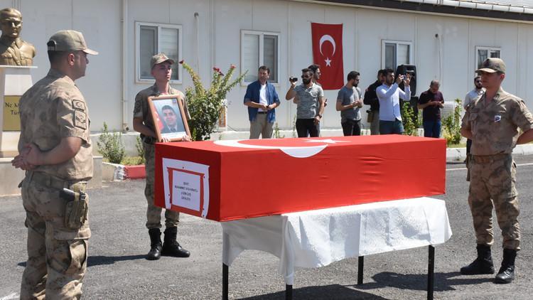 Mardin'de şehit asker için tören düzenlendi