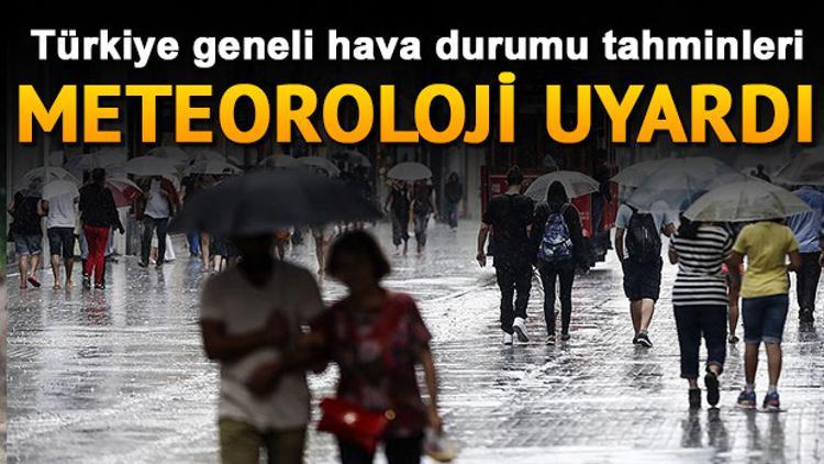 Pazar günü hava nasıl olacak? 4 Ağustos hava durumu tahminleri