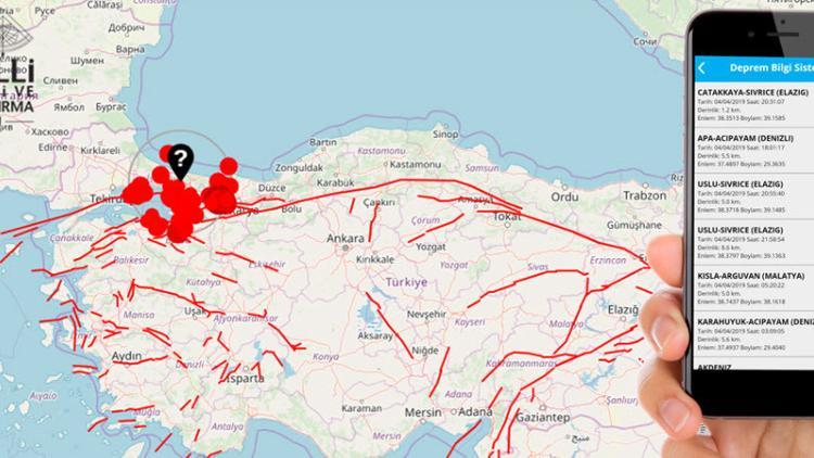 Türkiye'de depremleri sıcağı sıcağına haber veren uygulama